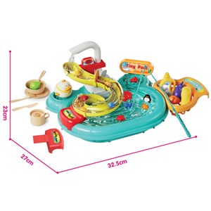 اسباب بازی سینک ظرفشویی و سرسره ماهی آبی Dream Play Pool 2 in 1_اسباب بازی لوازم خانگی